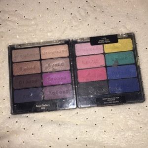 Wet n wild eyeshadow pallets.